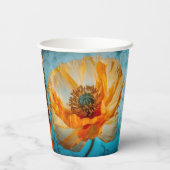 Oranje schoonheid papieren bekers (Achterkant)