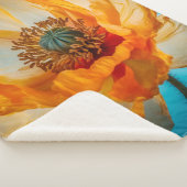 Oranje schoonheid sherpa deken (3/4)