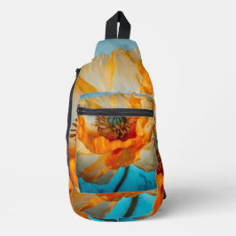 Oranje schoonheid sling bag