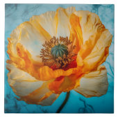 Oranje schoonheid tegeltje (Voorkant)