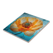 Oranje schoonheid tegeltje (Zijkant)