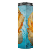 Oranje schoonheid thermosbeker (Achterkant)