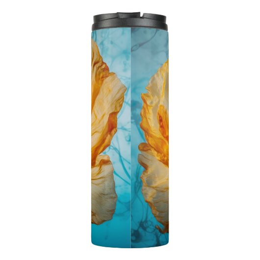 Oranje schoonheid thermosbeker (Achterkant)