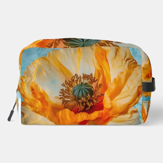 Oranje schoonheid toilettasje (Achterkant)