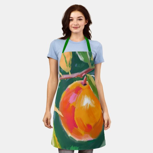 Oranje Schort (Gedragen)