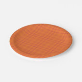 Oranje Schotse ruit Papier bord (Gekanteld)