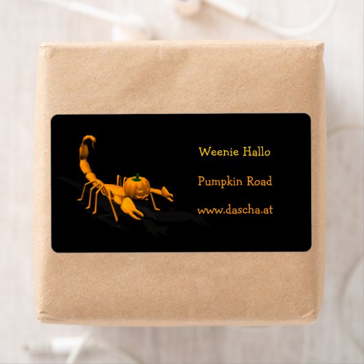 Oranje Scorpion Etiket (Insitu)