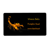 Oranje Scorpion Etiket (Voorkant)