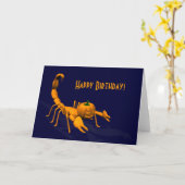 Oranje Scorpion Kaart (Gele Bloem)