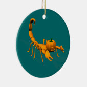 Oranje Scorpion Keramisch Ornament (Rechts)