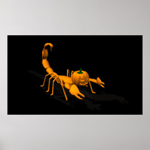 Oranje Scorpion Poster