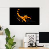 Oranje Scorpion Poster (Thuiskantoor)