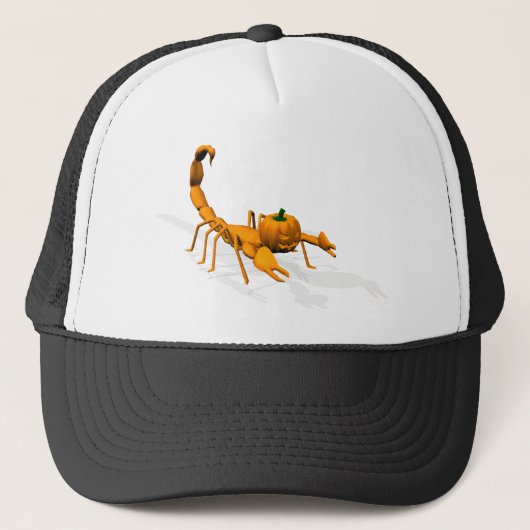 Oranje Scorpion Trucker Pet (Voorkant)