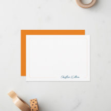 Oranje Script Calligrafie Klassieke Afgeronde Rand