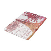 oranje scriptkroonkroes parijs eiffeltoren badmat (Gekanteld)