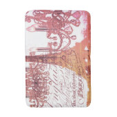 oranje scriptkroonkroes parijs eiffeltoren badmat (Voorkant Verticaal)