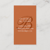 oranje scriptkroonkroes parijs eiffeltoren visitekaartje (Achterkant)