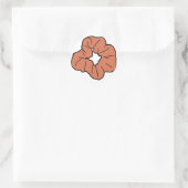 Oranje Scrunchie Sticker (Tas)