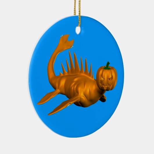Oranje Seadragon Keramisch Ornament (Rechts)