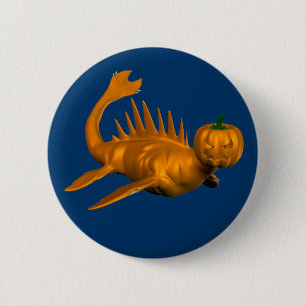 Oranje Seadragon Ronde Button 5,7 Cm