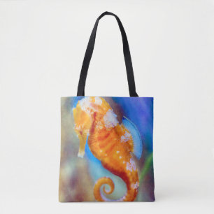Oranje Seahorse delight Tote Bag
