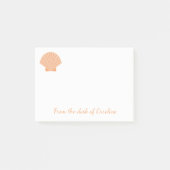 Oranje Seashell Nautical Beach - Liefde Post-it® Notes (Voorkant)
