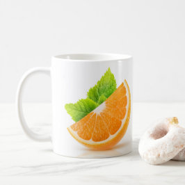 Oranje segment koffiemok
