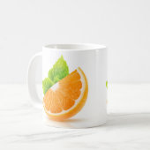Oranje segment koffiemok (Voorkant links)