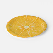 Oranje segment papieren bordje (Gekanteld)