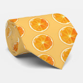 oranje segment stropdas (Opgerold)