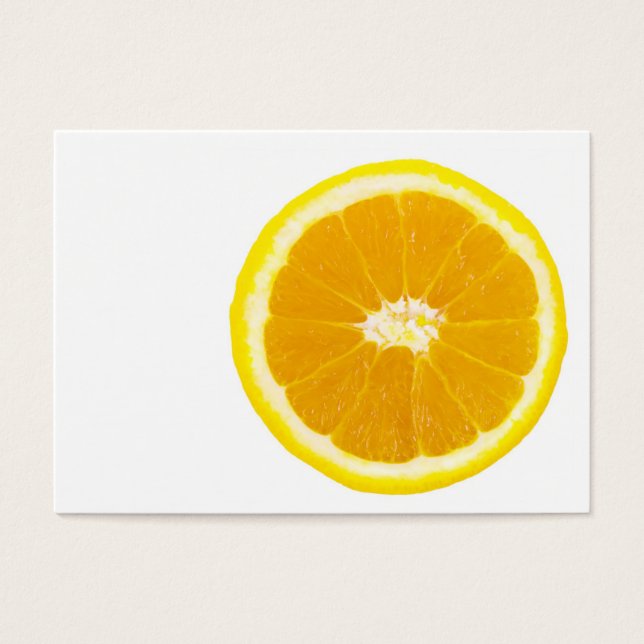 oranje segment visitekaartjes (Voorkant)