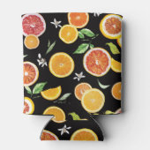 Oranje segmenten 2 #patroon #trendy #style blikjeskoeler (Achterkant)