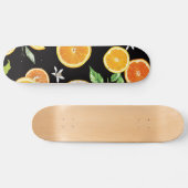 Oranje segmenten 2 #patroon #trendy #style persoonlijk skateboard (Horizontaal)