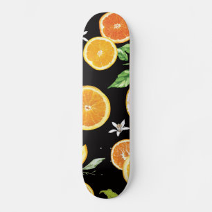 Oranje segmenten 2 #patroon #trendy #style persoonlijk skateboard