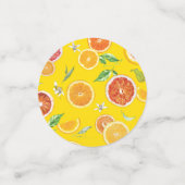 Oranje segmenten #patroon #trendy #style confetti (Kleine voorkant)