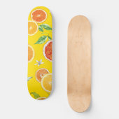 Oranje segmenten #patroon #trendy #style persoonlijk skateboard (Voorkant)