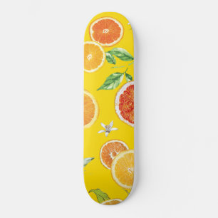 Oranje segmenten #patroon #trendy #style persoonlijk skateboard