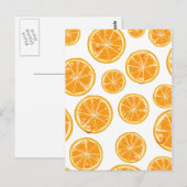 Oranje Segmenten  stijlpatroon. Briefkaart (Voorkant / Achterkant)