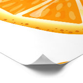 Oranje Segmenten  stijlpatroon. Poster (Hoek)