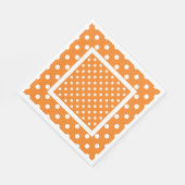 Oranje servetten met witte stippen (Hoek)
