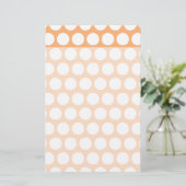 Oranje Sherbet en White Polka Dots Briefpapier (Staand voorkant)
