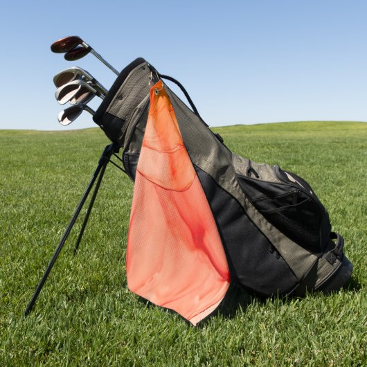 Oranje Sherbet Golfhanddoek (Groen)