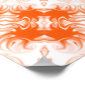 Oranje Sherbet Kaleidoscope Poster (Hoek)