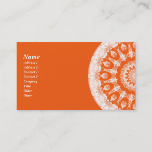 Oranje Sherbet Kaleidoscope Visitekaartje