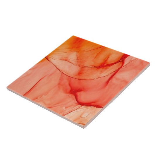 Oranje Sherbet Tegeltje (Zijkant)