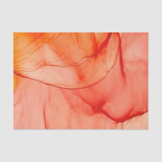 Oranje Sherbet Tissuepapier (Voorkant)