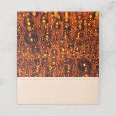 Oranje Shimmer Lights Place Card Plaatskaartje (Buitenkant ongevouwen)
