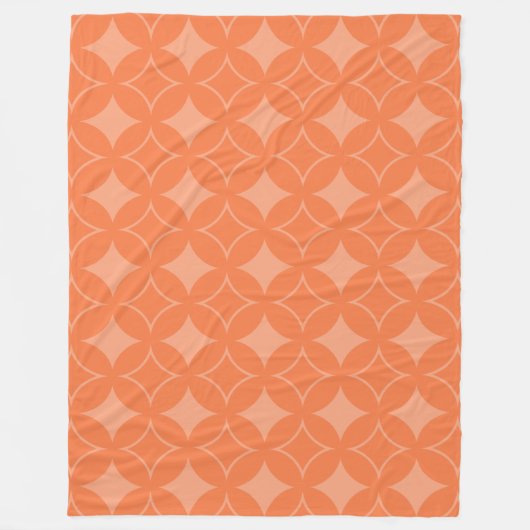 Oranje shippo fleece deken (Voorkant)
