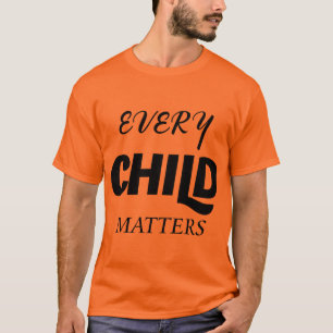 Oranje Shirt-dag-teken T-shirt