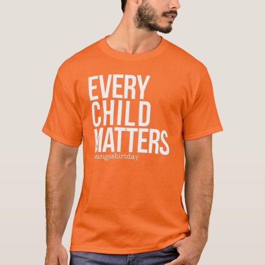 Oranje Shirt, elk kind maakt uit T-shirt (Voorkant)